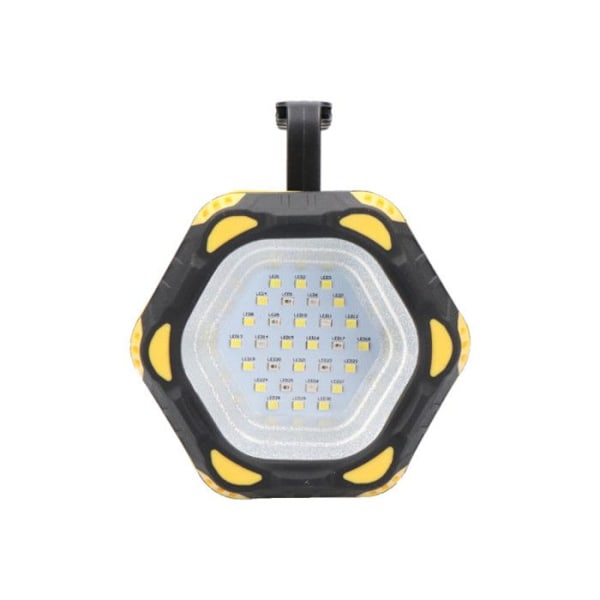 Ladattava LED-käsivalaisin - EDM - 400lm - Etu- ja sivuvalaistus - Akunkesto 17h - IP44 Vit, Röd