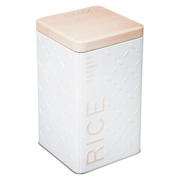 Riskasse "Scandi" 18cm Hvid Vit