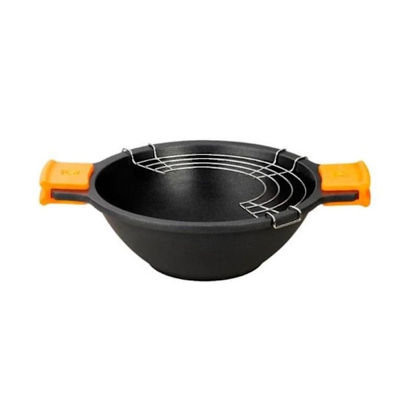 PINTI Wok Nonstick Med Dæk Med Gitter Cm 28 Pot Naranja