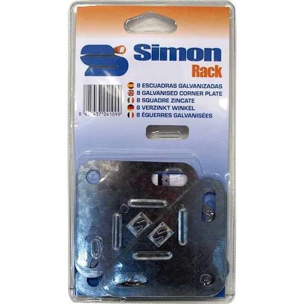 Simonrack - 8 Galva-kiinnikkeen läpipainopakkaus - 8425437041099