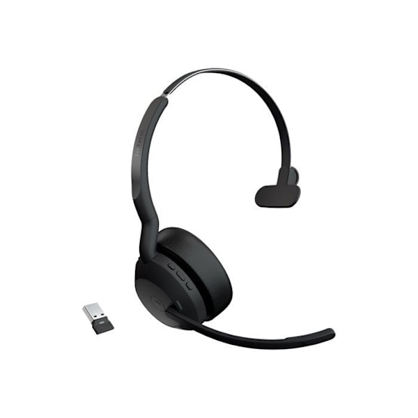 Headset - Bluetooth - trådløst - USB-C via Bluetooth adapter - Jabra - Jabra Evolve2 55 MS Mono - headset