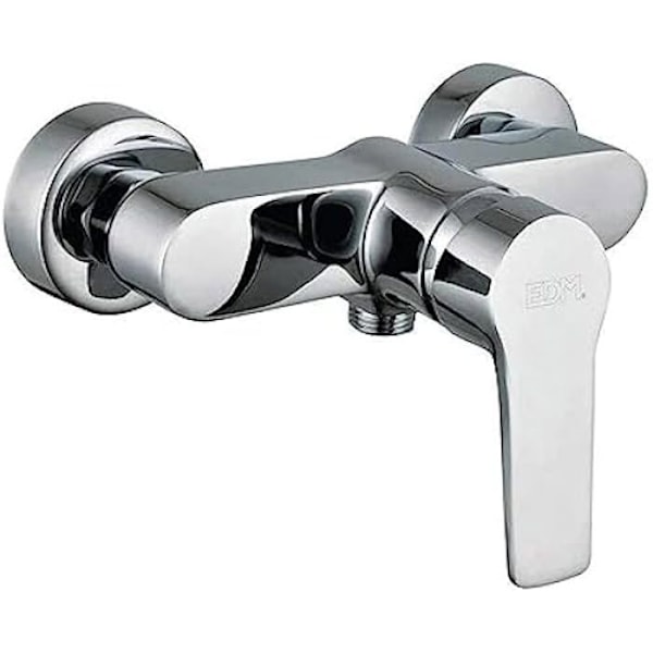 Kranar - EDM - GRIFO MONOMANDO EMPOTRADO DOUCHE - Metallic Silver - Enkelt hål - Väggmonterad Metalliskt silver