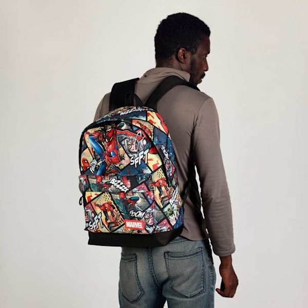 Sac à dos HS FAN 2.2 - Marvel Spiderman Paneler - Flerfärgad - One Size Flerfärgad