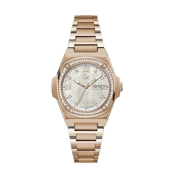 GC Watch Damklockor Y98002L1MF CUSINS Form Form Stål Kula Kula Gyllene pärlemor