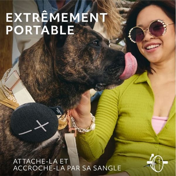 Langaton kaiutin Ultimate Ears MINIROLL Gentle Black Sort