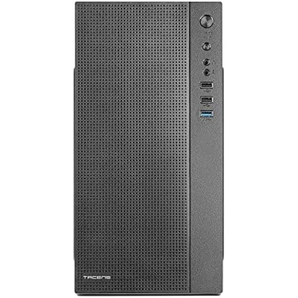 TACENS ANIMA AC5, Compact Micro ATX PC-taske, Front Mesh Cooling, USB 3.0, Sort