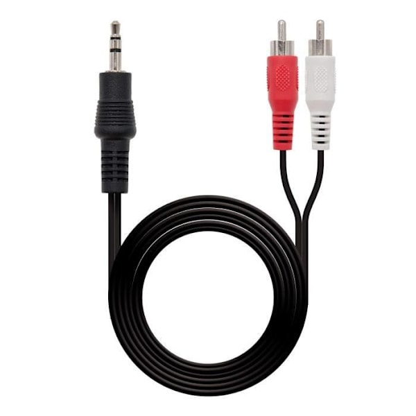 Nanokabel 24522 - KVM SWITCH - Nanokabel 10.24.0310 - Stereo lydkabel til 2RCA, JACK3.5/M-2xRCA/M, 10mts