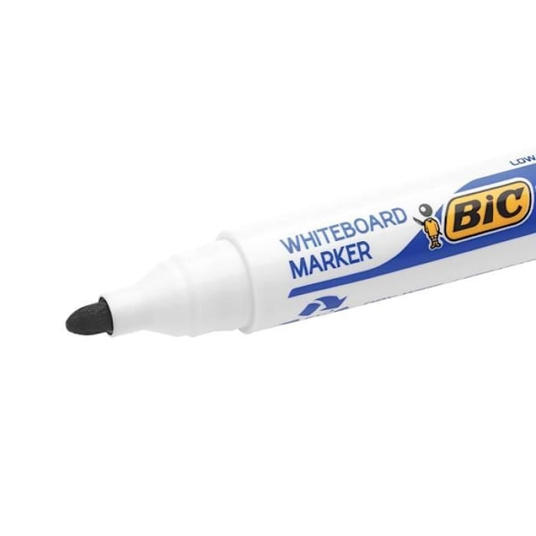 BIC® - Velleda® slettebar markørboks BIC® Velleda® 1701 ECOlutions® x 12 - Sort blæk Svart