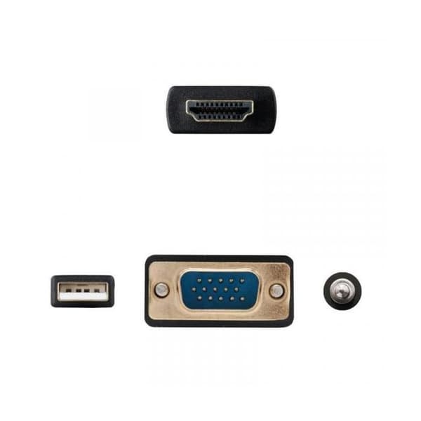 Nanocable HDMI-vastaanotin VGA-Jack-UBS, 1,8 m