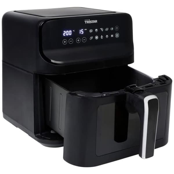 Fritøser med varmluft - TRISTAR - FR-9037 - 1300 W - Sort - 3 Liter Sort