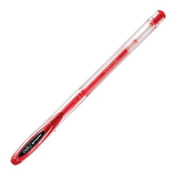Uniball rollerball skilt englefarve um-120ac rød -12u- Röd, Pastell