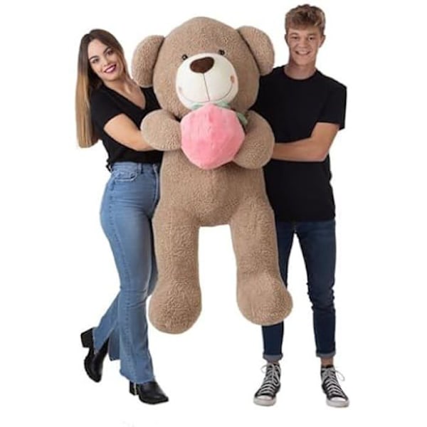 Nalle - LLOPIS - FRESI - 140 cm - Valkoinen, ruskea, pinkki - Lapsille 3-vuotiaille Vit, brun, rosa