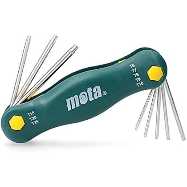 Torx nøglesæt - MOTA - Lr81 - Stål - Sort - Kniv type