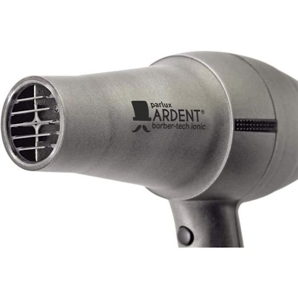 PARLUX Ardent Barber Tech Ionic hiustenkuivaaja - Ilmavirta 61 m3/h - 1800 W - Harmaa Grå