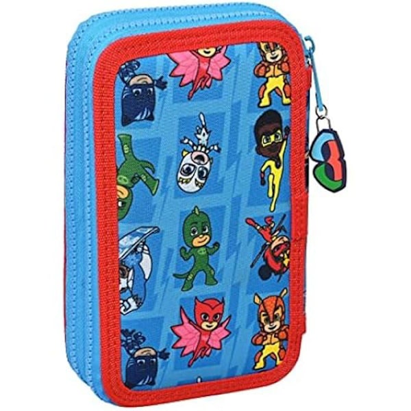 Double Wrist Pennfodral 28 st PJMASKS - Safta - Blå - Barn - Syntet - Blandat Blå