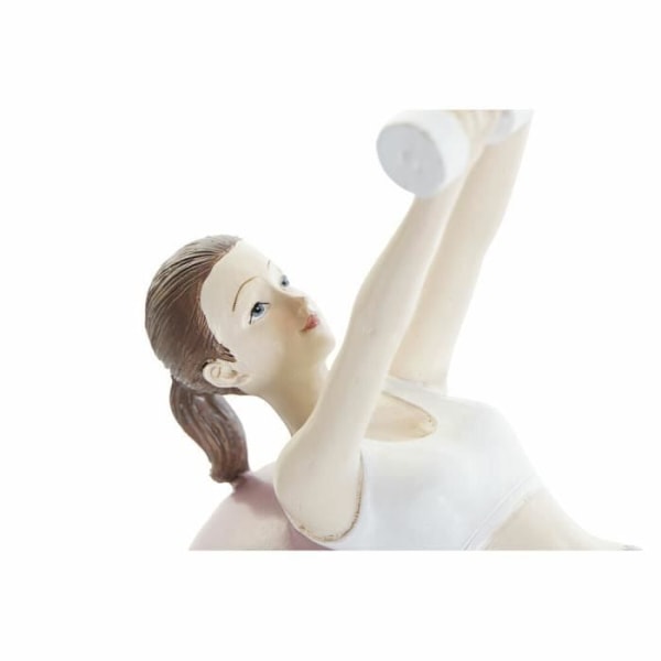 dekorativ figur 18,5 x 8 x 17,5 cm scandi rosa yoga - Färg:ROSA