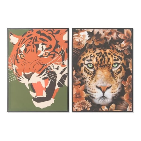 Kehys DKD Home Decor Canvas (2 kpl) (52 x 2,7 x 72 cm)