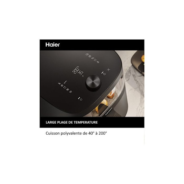 Luftfryer - Haier - HAF5TWA Series 5 - 9 i 1 - 7 L - Sort sort