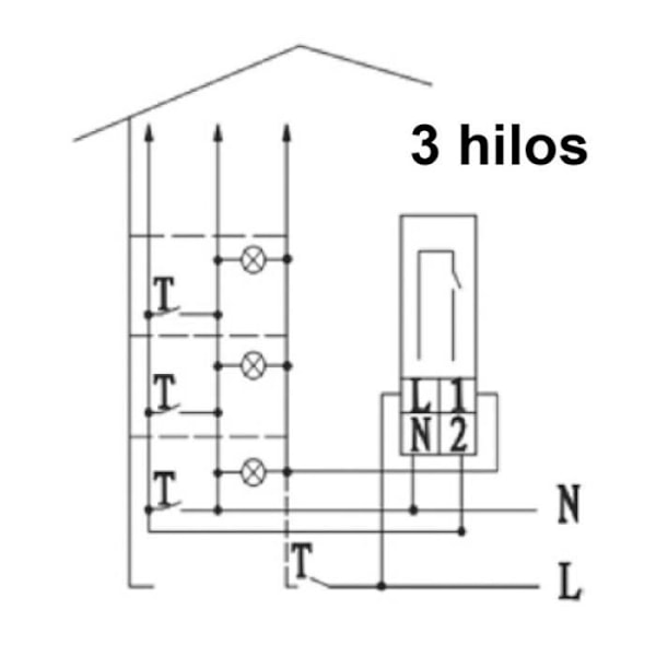 Automatisk timer - Solera - 1 din-modul - Självutlösarestid 30 sekunder - Spänning 230V AC Vit