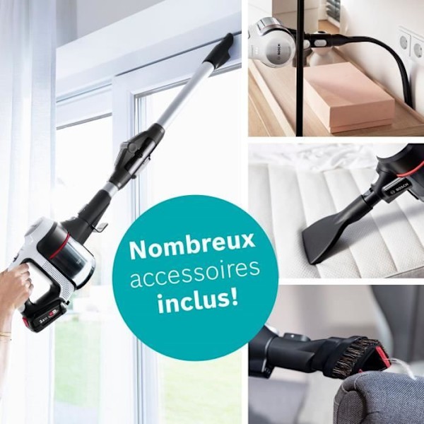 BOSCH BBS711W - Langaton monitoimivartaloimuri Unlimited valkoinen - Power For All 18 V litiumioniakku 3Ah
