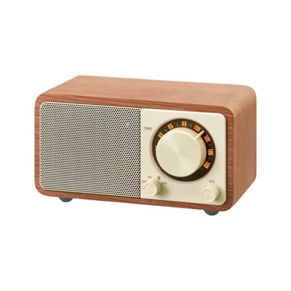 Bærbar radio - SANGEAN - ÆGTE MINI - Bluetooth - FM - Valnød trætaske Valnöt