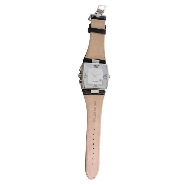 Chronotech Herrklocka CT7686L-01 - Kvarts - Alfanumerisk - Vuxen - Svart - Läder - Herr - Chronotech
