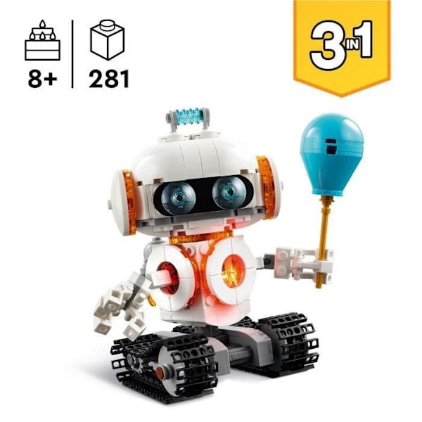 LEGO Creator 31164 3-i-1 rumrobot - byggespil for drenge fra 8 år og opefter Flerfärgad