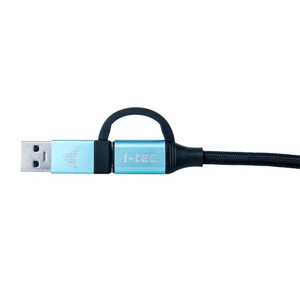 USB-C til USB-C kabel + USB-A adapter - I-TEC - 100 W - 4K