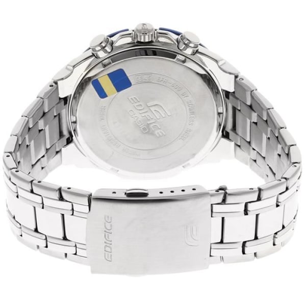 EDIFICE CASIO ur i rustfrit stål - Grå - Kvarts - Vandtæt 10 Atm Sølv