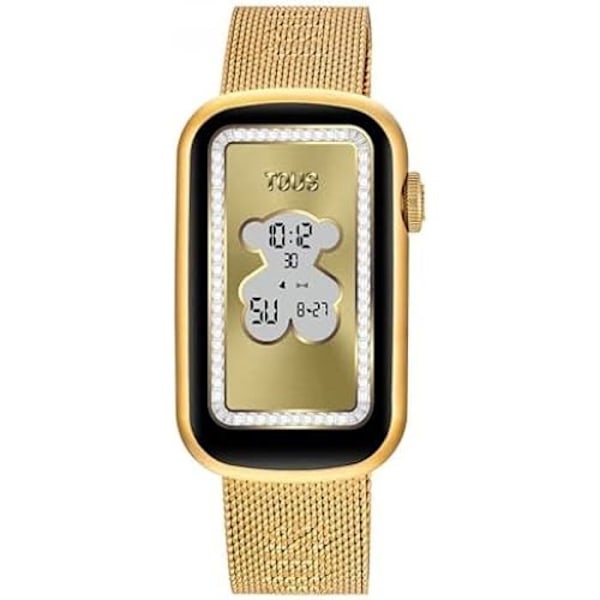 Klocka - ALLA - Smartwatch 3000132200 - Vattentät 3 ATM - Läderrem - Mineralglas Aluminium