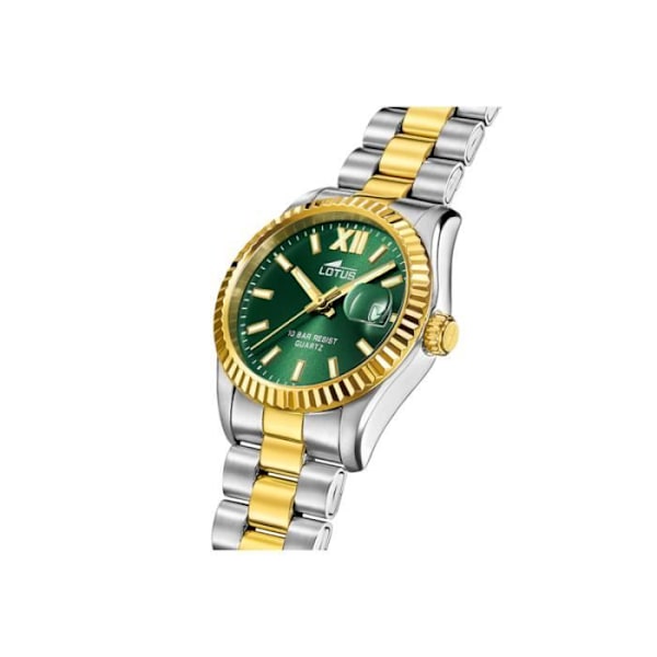 Montre - LOTUS - Freedom - Tof Bicolore - Vandtæt 10 Atm - Grøn Urskive Grön, Silver