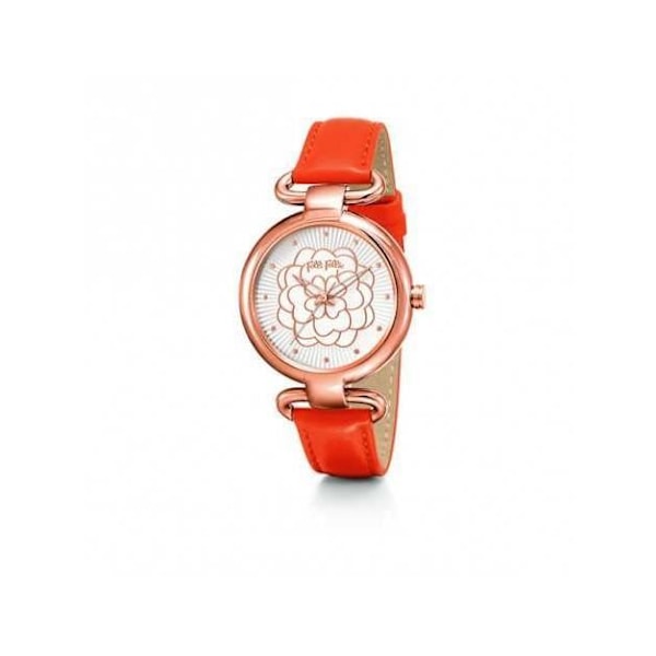 Kvinnoarmbandsur - Folli Follie - WF15R030SPW - Ø 32 mm - Läder - Kvarts Vit