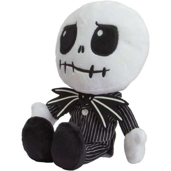 Peluche - Simba - Jack Skellington - Sort/hvid - 3 år - Unisex sort hvid