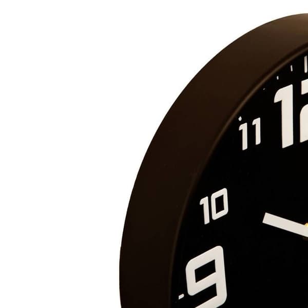 Sølv ur "Silence" sort D30cm - Atmosphera indretningsdesigner Svart