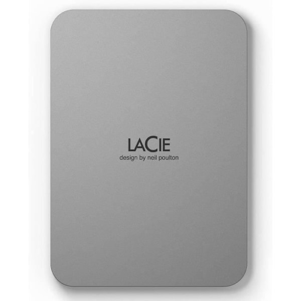 Ulkoinen kannettava kiintolevy - LACIE - Mobile Drive v2 - USB 3.1-C - 4TB - Harmaa (STLP4000400)