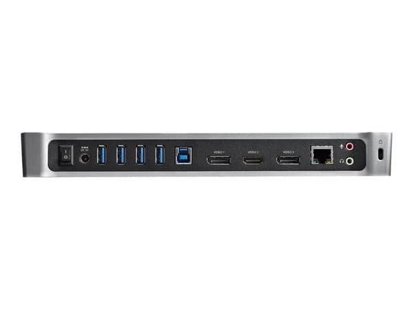 USB 3.0 docking station - STARTECH.COM - Triple display - 4K - For laptop - Black