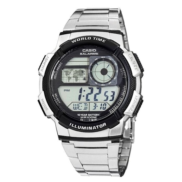 Kellot - CASIO - AE1000WD1AVEF - Teräs - Digitaalinen - Kestävä 10 ATM