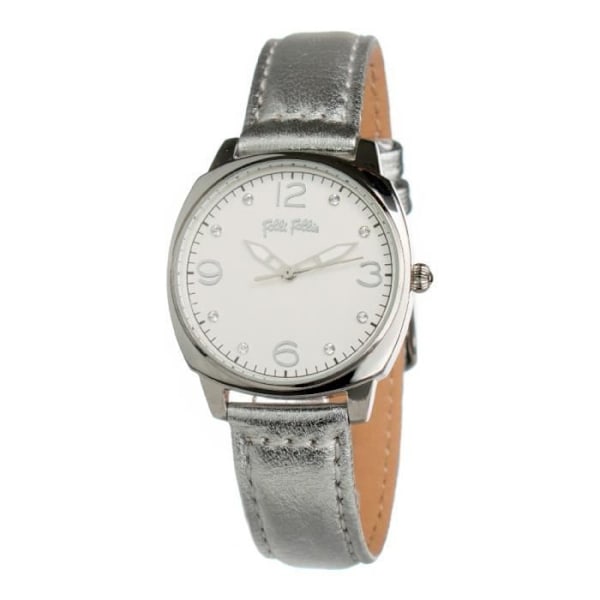 Kvinnotime - Folli Follie - WF14T021SSS - Kvarts - Läder - Silverfärgad Silver