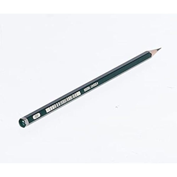 Castell 9000 blyant - FABER-CASTELL - Hårdhed 6B - Sort - Til fine linjer og præcise skygger Svart