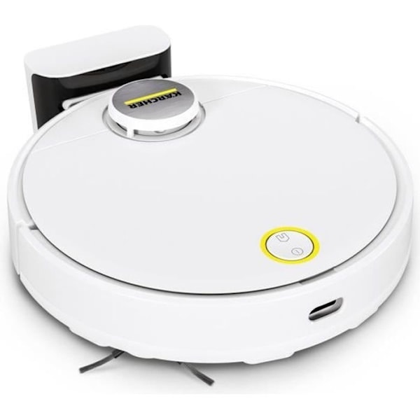 KARCHER RCV 3 - Robotstøvsuger og -moppe, App Control, LiDAR Laser Navigation, Kortlægning, Rumdetektion Hvid