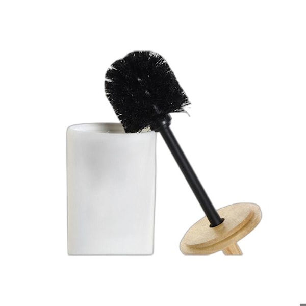 DKD Home Decor kivitavarainen wc-harja vit/naturlig