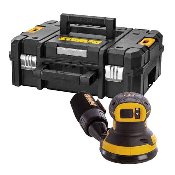 Ponceuse excentrique XR 18V 125 mm børsteløs - DEWALT - uden batteri eller oplader - TSTAK kasse - DCW210NT-XJ
