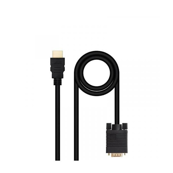 Nanocable HDMI til VGA MM Converter, 1,8 m Sort