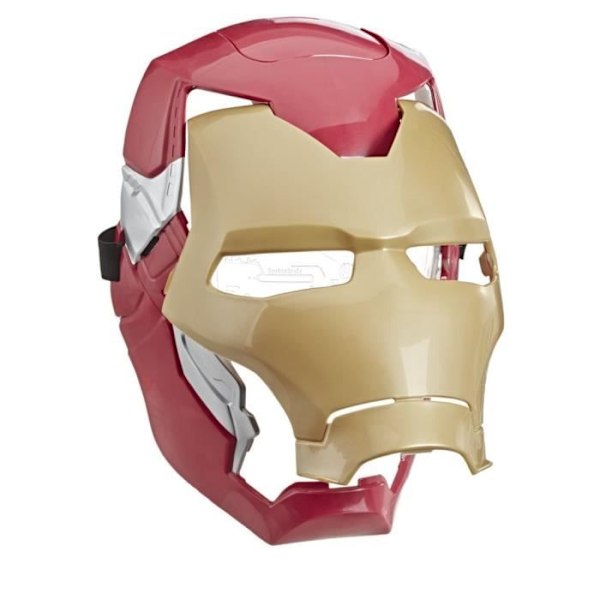Elektronisk Iron Man-maske med bevægeligt visir, med lyseffekter, For børn at klæde sig ud som deres yndlingshelt, Fra 5 Flerfärgad