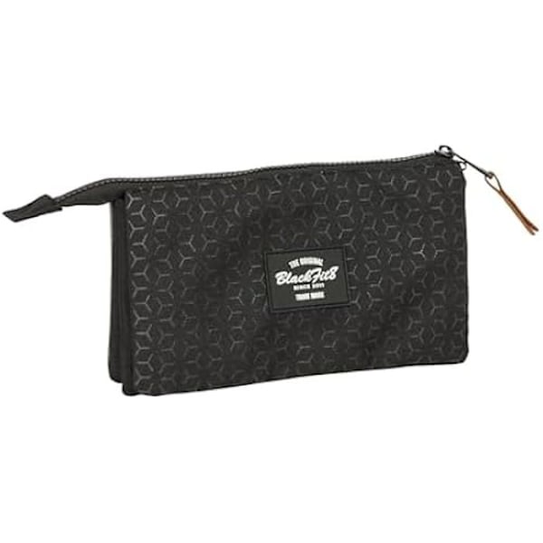 Trefalt pencil case - SAFTA - BLACKFIT8 OLD SCHOOL - Återvinningsbart material - Komfortabel - För skolåldern barn