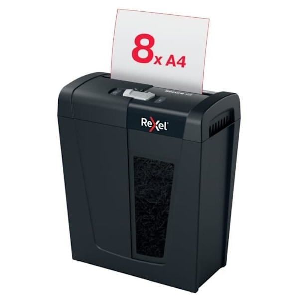 Rexel Secure X8 papirmakulator i tværsnit