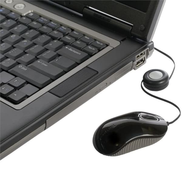 TARGUS Wired Mus - Optisk - USB - Compact Blue Trace - Sort