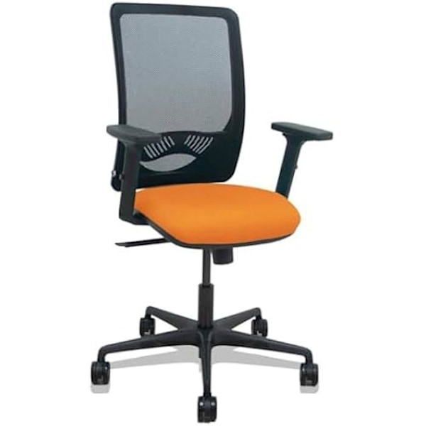 Zulema - Ergonominen työtuoli synkronomekanismilla, 2D käsinojat - Hengittävä musta verkko selkänoja ja Svart
