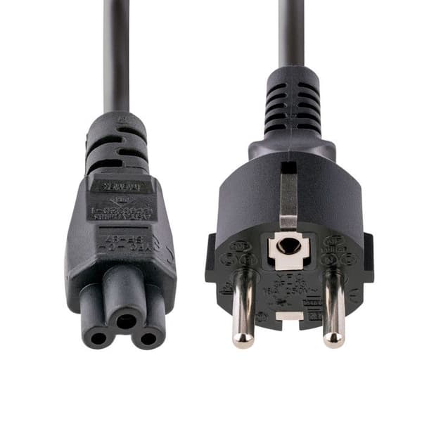 Virtajohto - StarTech - 753E-3M-POWER-LEAD - 3m - Schuko CEE 7/7 - Clover Leaf IEC C5