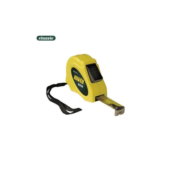 Flexometer - Mota - CB0519 - 5m x 19mm - Gul Farve - Med Bremse